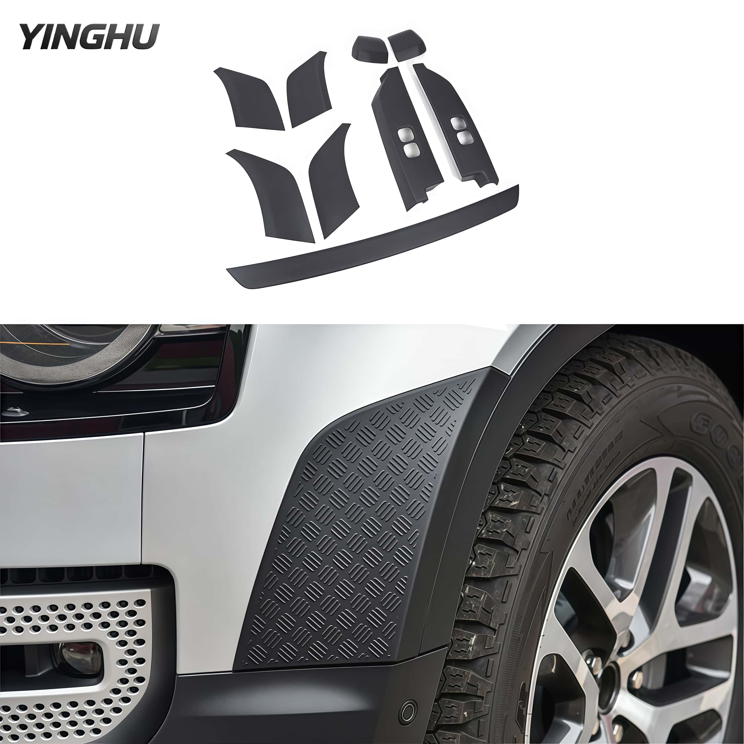 High Quality Body Protection Kit Protection Plate Patch for Land Rover New Defender 110/90 - 图片 2