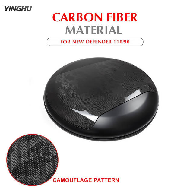 Dry Carbon Fiber Camouflage Color Spare Wheel Cover for Land Rover 2020-2022 New Defender 110/90/130