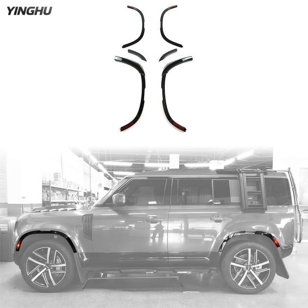 Upgrade Wheel Arch with Light for Land Rover 2020-2023 New Defender 110 High Quality Wheel Eyebrow